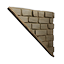 Left-sloping Inverted Reinforced Stone Wall