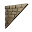 Right-sloping Inverted Reinforced Stone Wall