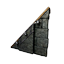 Left-sloping Black Ice-Reinforced Wooden Wall