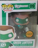 9 Bobblehead Metallic Green Lantern CHASE Target Exclusive DC Universe Funko pop