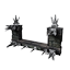 Black Ice-Reinforced Crenelated Wall