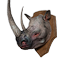 Grey Rhino Head Trophy