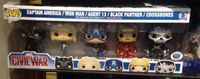 0 Civil War 5 pack Disney Store UK Marvel Comics Funko pop