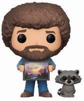 558 Bob Ross with Raccoon Bob Ross Funko pop