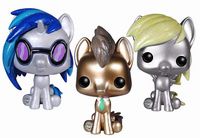 0 Metallic DJ Pon 3, Dr. Hooves & Derpy Hooves My Little Pony Funko pop