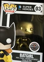 3 Gold Batgirl Black Symbol Gamestop DC Universe Funko pop