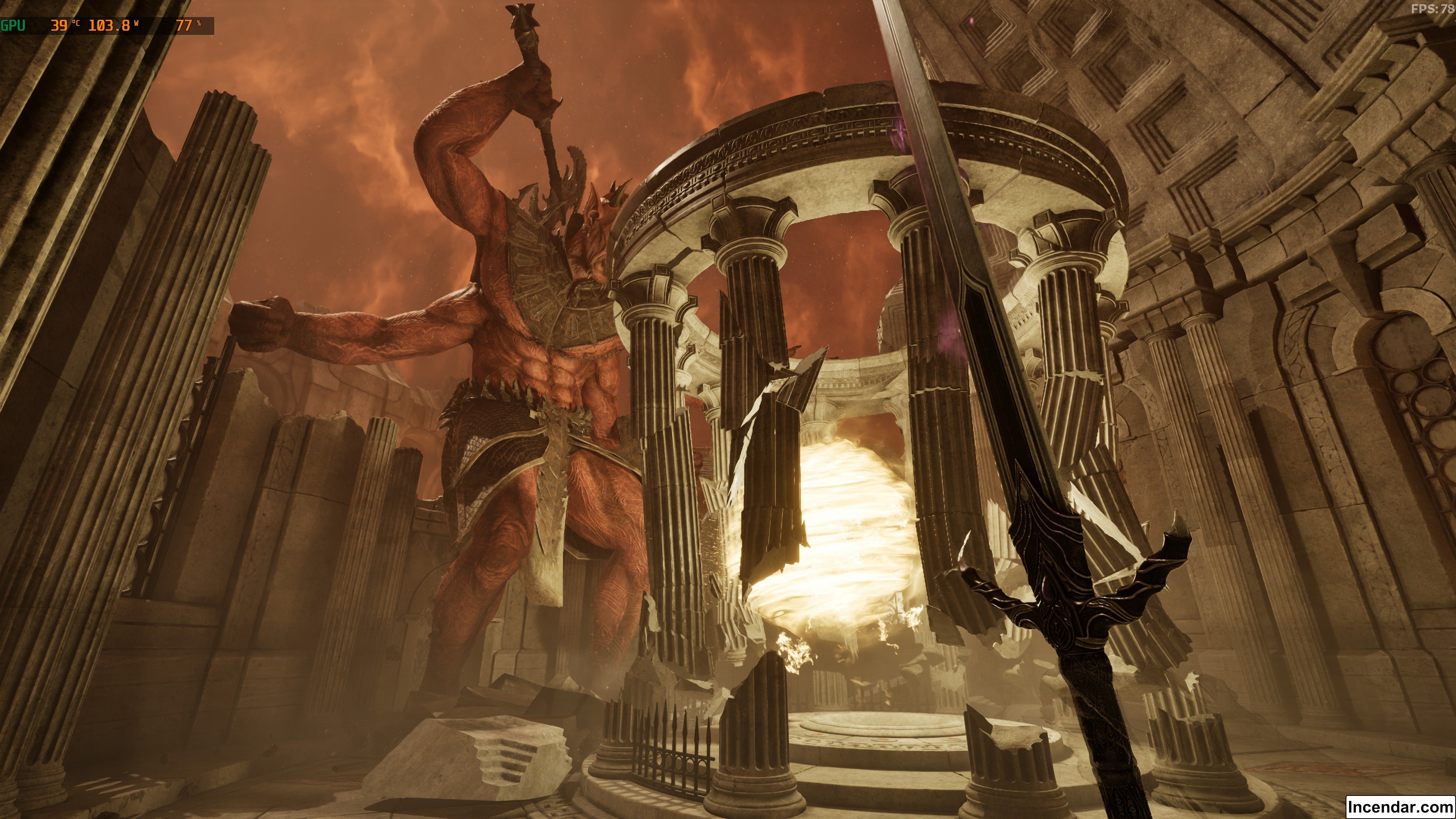 05 06 25 Oblivion Remastered Hd 4k Screenshot Image End Of Main Quest Mehrunes Dagon Attacking Imperil City