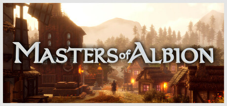 Small video game logo image for Masters of Albion