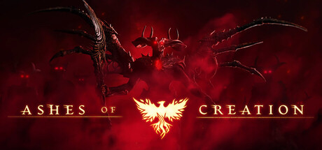 a small Image of Ashes of Creation video game logo and a link to it's Steam Store page
